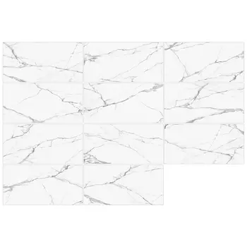 керамогранит NEW TREND Calacatta Regal 60х120 белый полированный