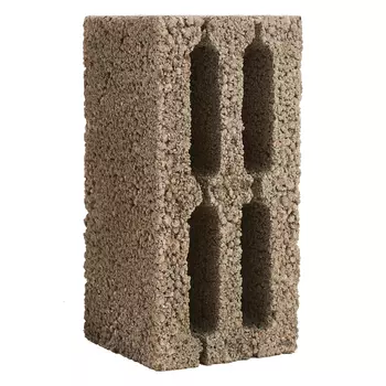 керамзитоблок пустотелый М50 390х190х188мм 4-х щелевой