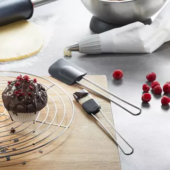 кисть кулинарная GEFU Cremoso 21,7см натуральная щетина, нерж.сталь, пластик