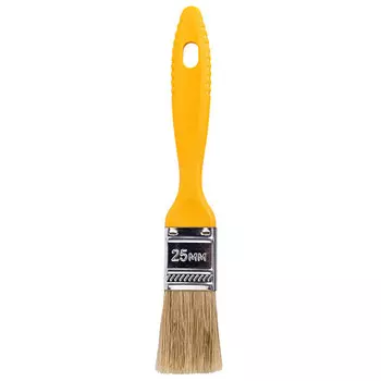 кисть плоская KORVUS Хобби натуральная щетина 25мм, арт.0103310