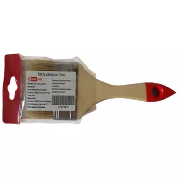 кисть плоская натур.щетина 75мм, арт.КДР75