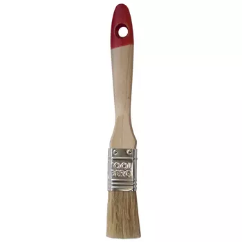 кисть плоская TOOLBERG Эксперт натуральная щетина 25мм, арт.0101110