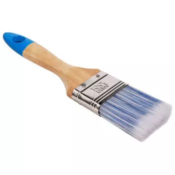 кисть плоская TOOLBERG Лазурит-Эксперт искусственная щетина деревянная рукоятка 50мм, арт.0112413