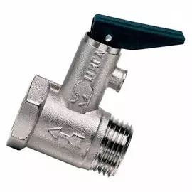 клапан предохранительный для бойлера 1/2" с ручкой спуска