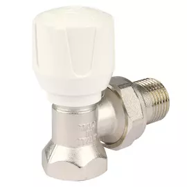 клапан ручной терморегулирующий STOUT, угловой 1/2"