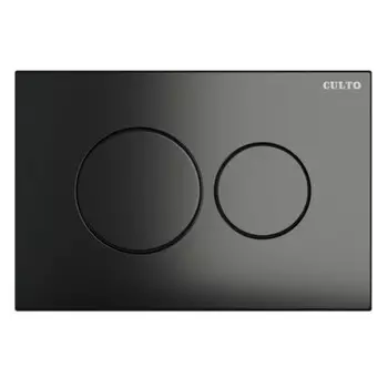 клавиша смывная CULTO BTPn01 пневмо вороненая сталь