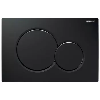 клавиша смывная GEBERIT Sigma01 черная двойной смыв