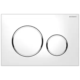 клавиша смывная GEBERIT Sigma 20, белый, хром