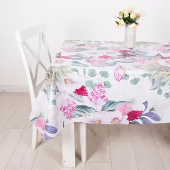 клеенка Mirror Райские цветы шир.140см розовый, арт.15048