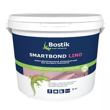 клей BOSTIK SMARTBOND LINO для бытового линолеума 6кг, арт.50024468
