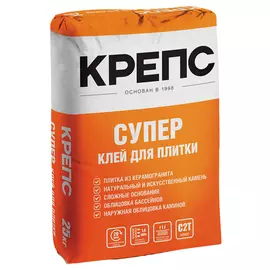 клей для керам.плитки КРЕПС Супер усиленный 25кг