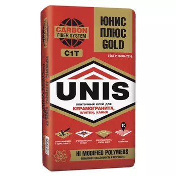 клей для керам.плитки UNIS Плюс Gold 23кг, арт. GOLDPLUS-23