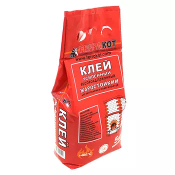 клей для печей ТЕРРАКОТ усиленный жаростойкий 5кг