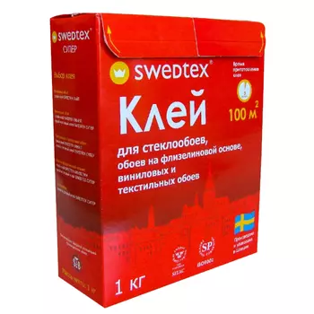 клей для стеклообоев SWEDTEX Супер 1кг, арт.PS100