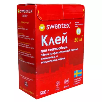 клей для стеклообоев SWEDTEX Супер 500г, арт.PS050