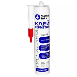 клей-герметик MASTERTEKS PM многоцелевой 290мл белый, арт.9612087/9612901
