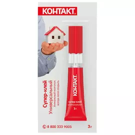 клей моментальный КОНТАКТ 3г, арт.12152