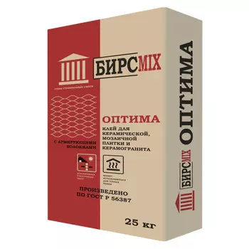клей плиточный БИРСMIX Оптима 25кг