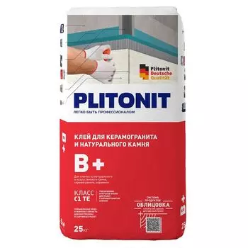 клей плиточный PLITONIT B+ для крупноформ.плиты 25кг