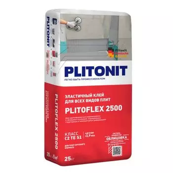 клей плиточный PLITONIT Plitoflex 2500 белый 25кг