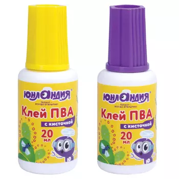 клей ПВА ЮНЛАНДИЯ 20г с кисточкой