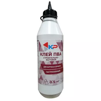 клей ПВА КР строительно-бытовой 0,5кг, арт.4610044291805