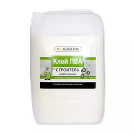 клей ПВА ЛАКРА Строитель универсальный 10кг, арт.строит-10