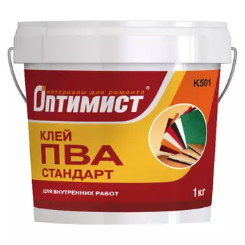 клей ПВА ОПТИМИСТ К501 1кг, арт.4607067841773