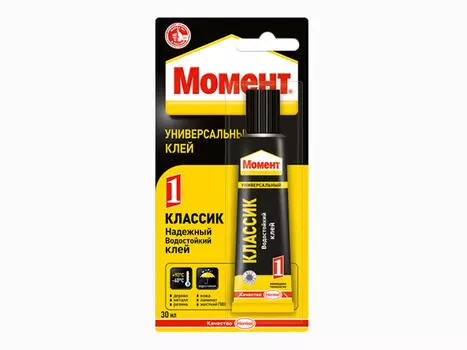 клей универсальный Момент-1 Классик 30 мл, блистер, арт.422971
