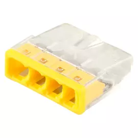 клемма монтажная STEKKER, 4-проводная LD2273-204, 5 шт