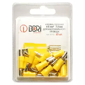 клемма плоская изолированная гнездо, 4,0-6,0 кв. мм, 25 шт