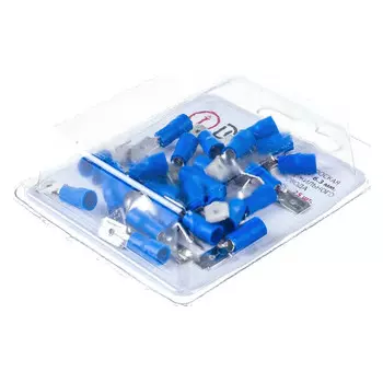 разъем DORI 1,5-2,5мм2 плоский male 25шт синий