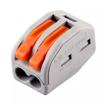 клемма рычажная STEKKER, 2-проводные LD222-412, 5 шт