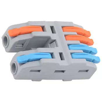 клемма соединительная DUWI PRO разветвительная 6х4кв.мм 4шт серый