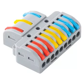 клемма соединительная DUWI PRO разветвительная 12х4кв.мм 4шт серый