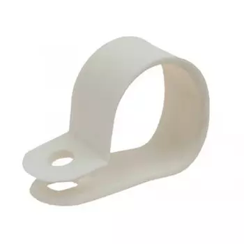 клипса для крепления кабеля D9мм нейлон 30шт белый