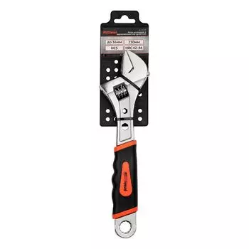 ключ разводной AV STEEL 250мм прорезиненная ручка