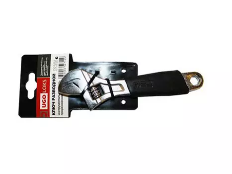 ключ разводной UGO LOKS 150мм прорезиненная ручка