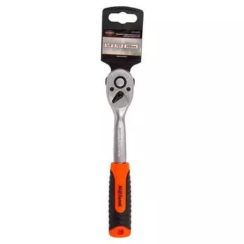 ключ-трещотка AV STEEL 3/8" 200мм 2-х компонентная рукоятка