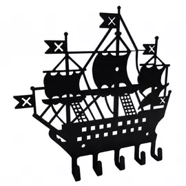 ключница БРИГАНТИНА1 205х23х183мм черная металл