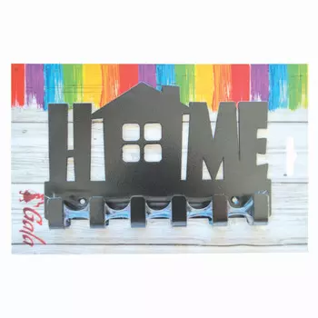 ключница GALA HOME 173х110х23мм черная металл