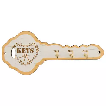 ключница КЛЮЧ 220х6х140мм дерево картон металл