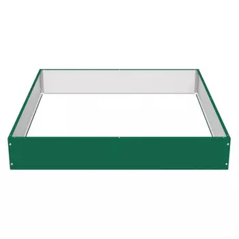 клумба садовая БЛАГО 100х16см зеленый сталь