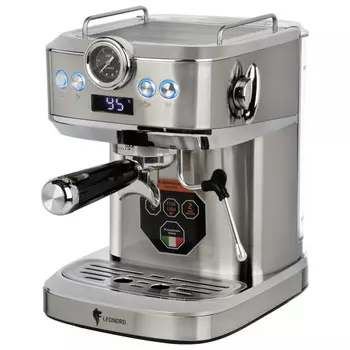 кофеварка эспрессо LEONORD LE-1753 Pro 1360Вт 20 бар серебристый