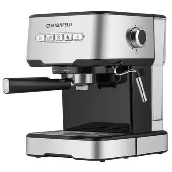 кофеварка эспрессо MAUNFELD MF-724S 850Вт 15Бар серебристый