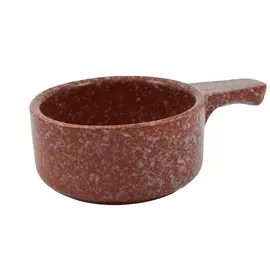 кокотница ЛОМОНОСОВСКАЯ КЕРАМИКА Мрамор коричневый 200мл 14см керамика