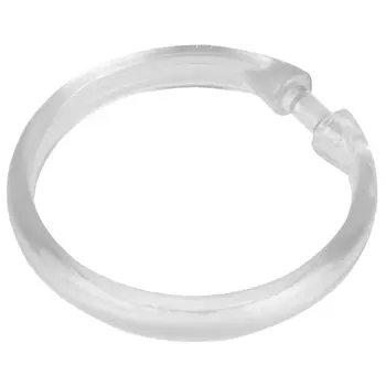кольца для занавесок OFELIS 12шт круглые пластик белый
