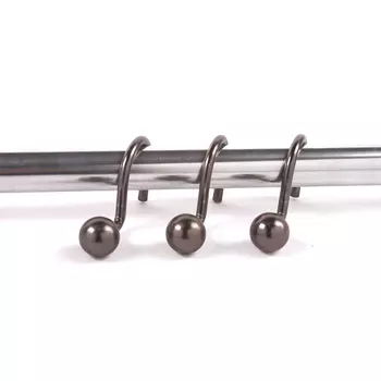 кольца для занавесок OFELIS Шарики 12шт металл хром