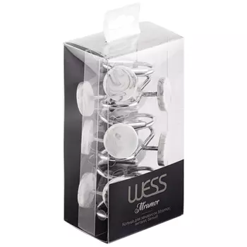 кольца для занавесок WESS 12 шт мрамор