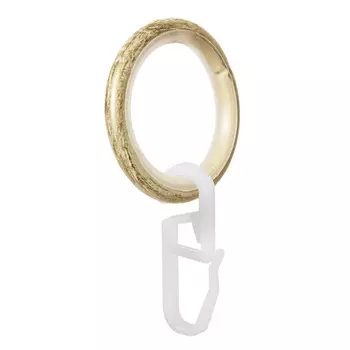 кольцо D16 Ост с крючком ваниль/золото 10шт, арт.17.22ТО.0794